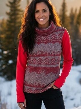 Nike Womens cowl neck top workout Dri Fit size L